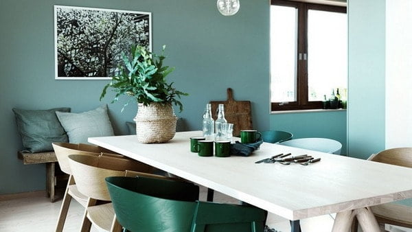 Green Colors in Interior Decoration Trends 2019