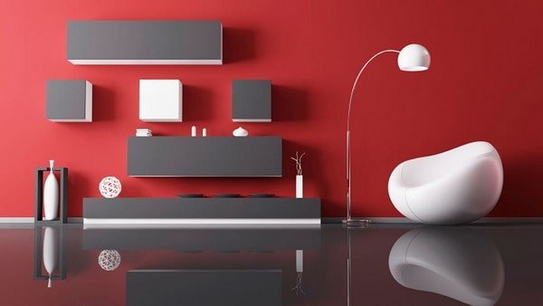 Red Colors in Interior Decoration Trends 2019
