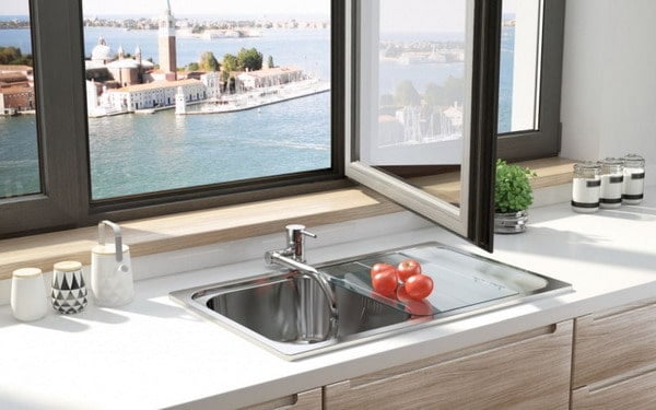 kitchen sink by window trends