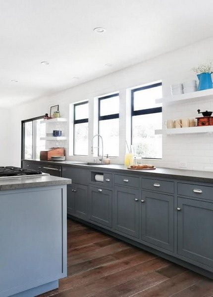 Featured image of post Cabinet Paint Kitchen Cabinet Color Trends 2021 - Antique white works well with wood flooring and benches.