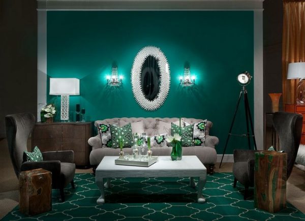 fashionable color in the interior of 2021