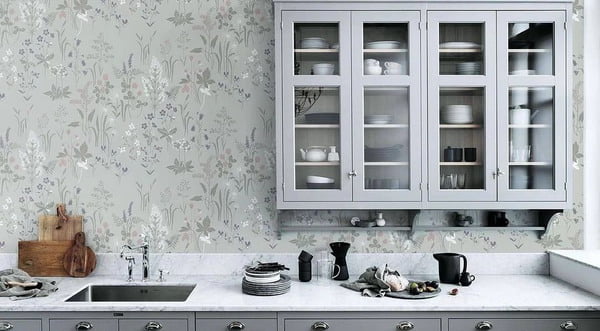 22 kitchen wallpaper ideas  modern designs to update your cooking space   Real Homes