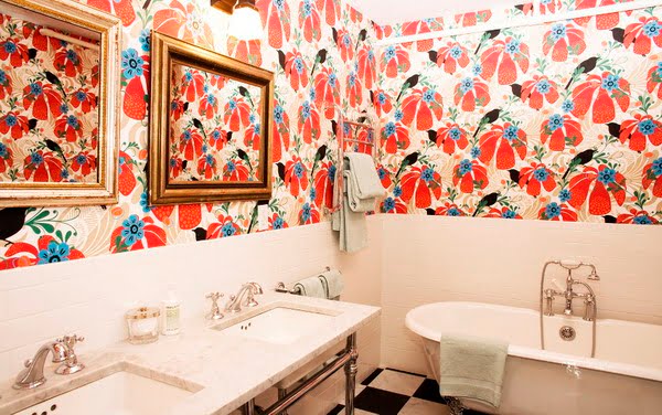 New trends for wallpaper for the bathroom