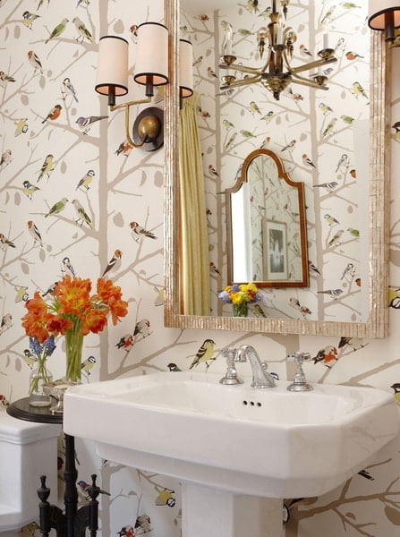 New trends for wallpaper for the bathroom