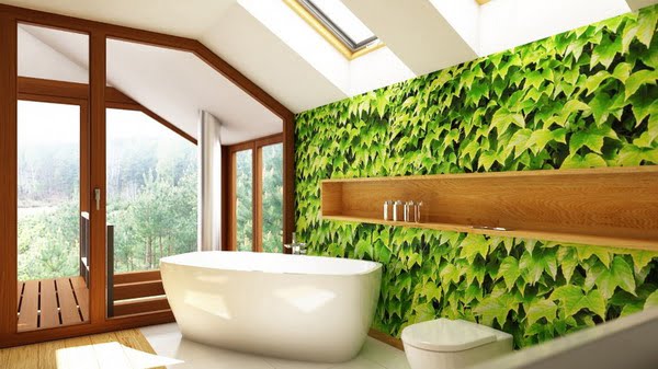 New trends for wallpaper for the bathroom