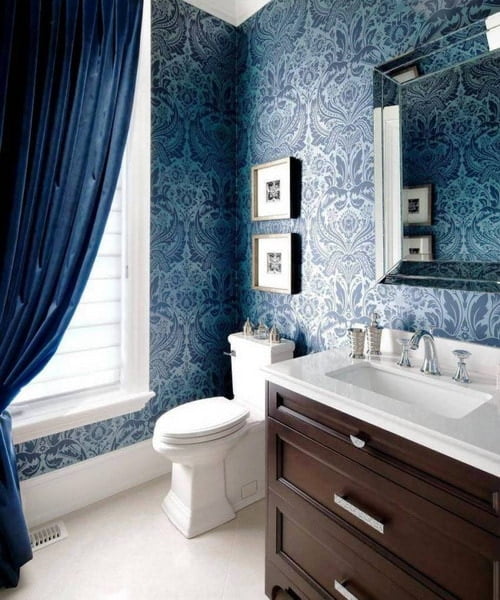 New trends for wallpaper for the bathroom