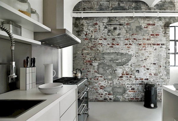 Wallpaper trends for the kitchen: a variety of color palette and wall design