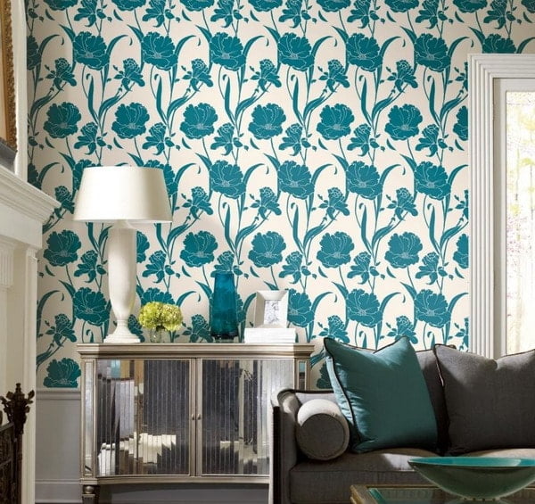 Original trends for wallpaper for the hall of apartment