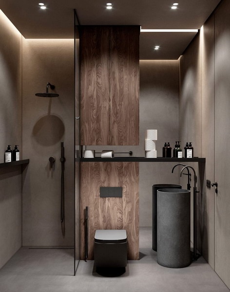 Cozy interior small bathroom design trends 2023