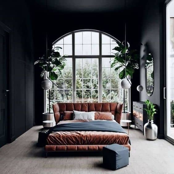 Modern gothic bedroom