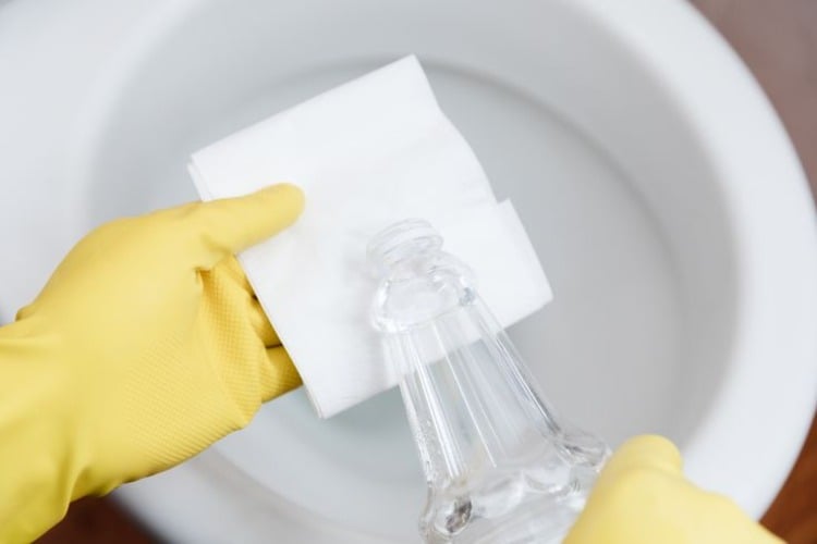 Hacks and tricks for cleaning the toilet using home remedies like vinegar