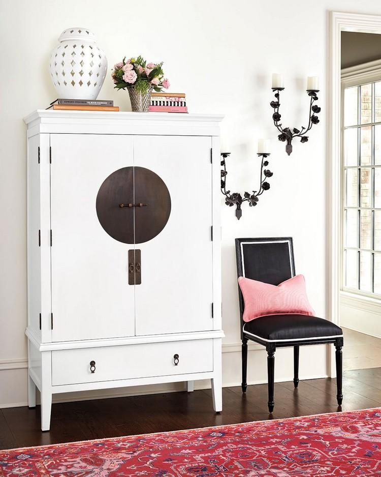 Hallway design in vintage style Wardrobe for the entrance area