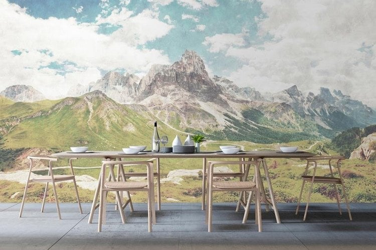 Wall Mural Mountains Alps and snow